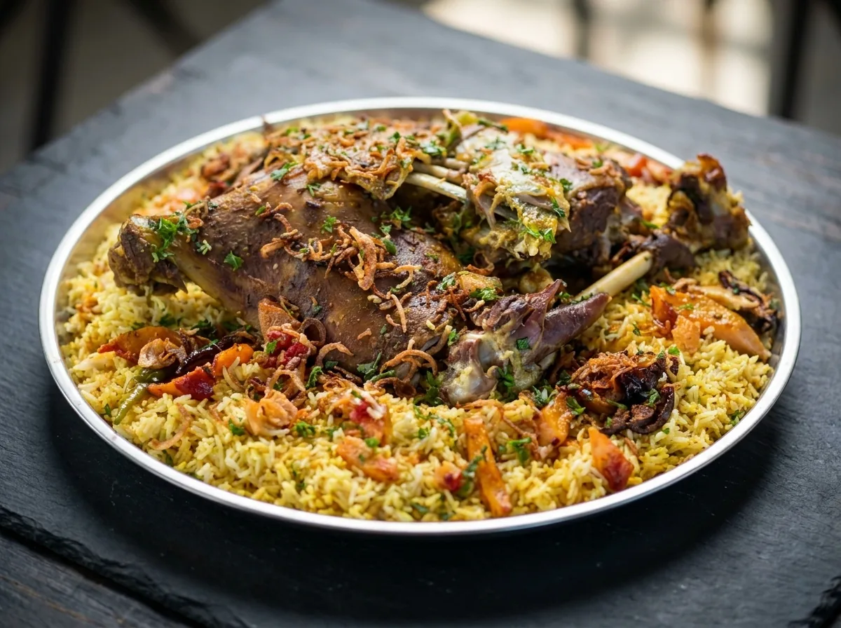 Quart d'agneau rôti