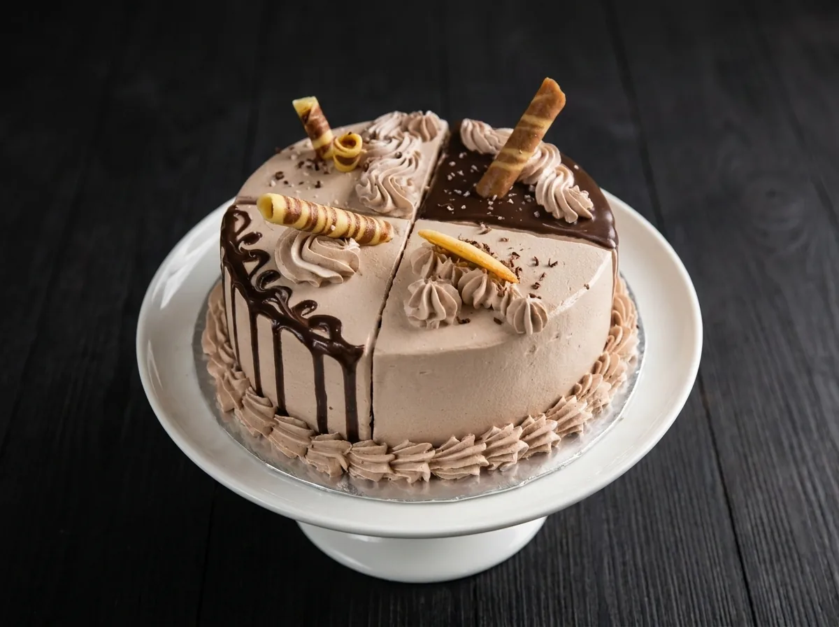 Bolo de aniversário de chocolate